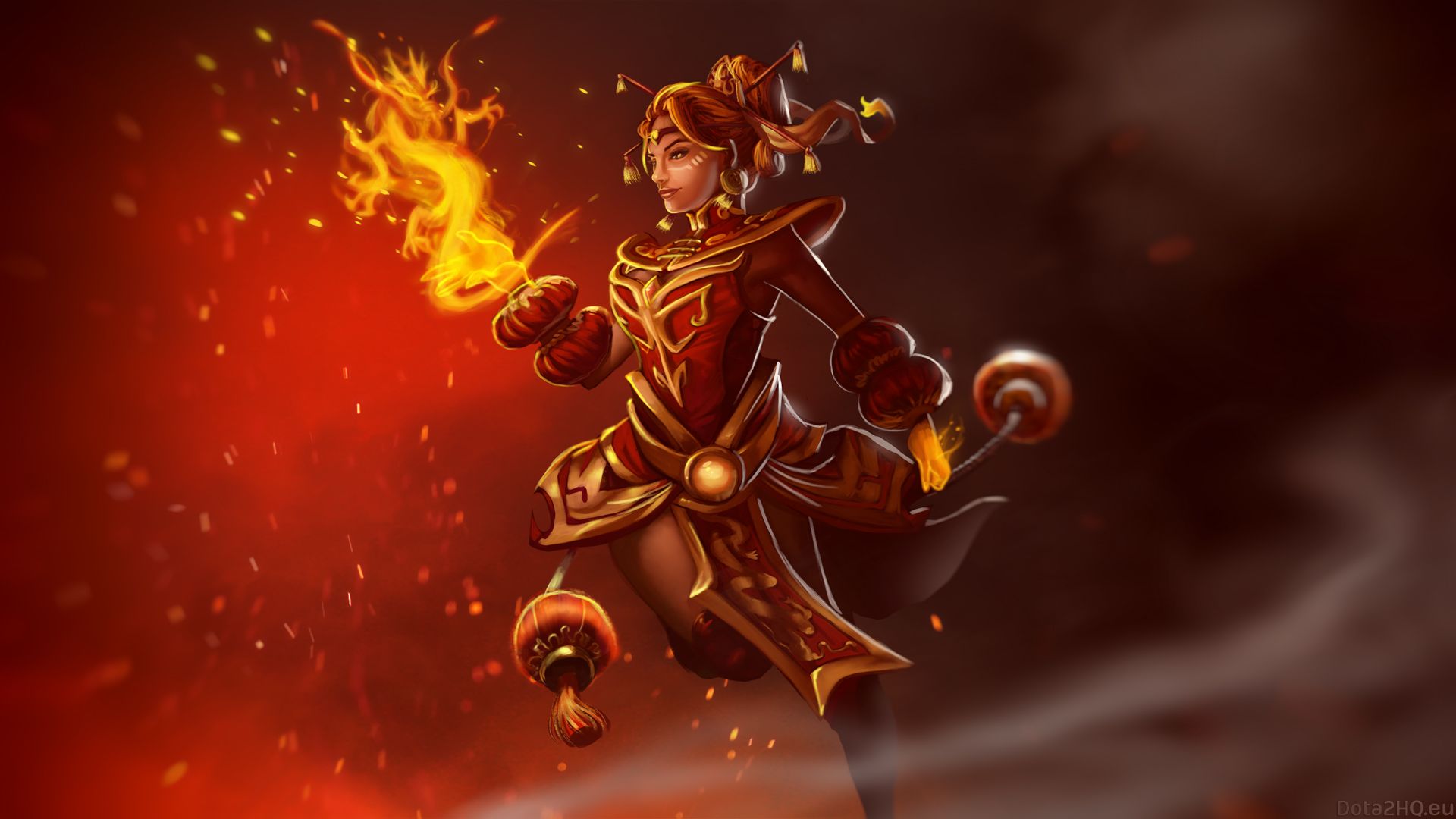 Detail Lina Dota 2 Wallpaper Nomer 13