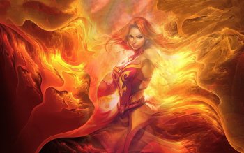 Detail Lina Dota 2 Wallpaper Nomer 21