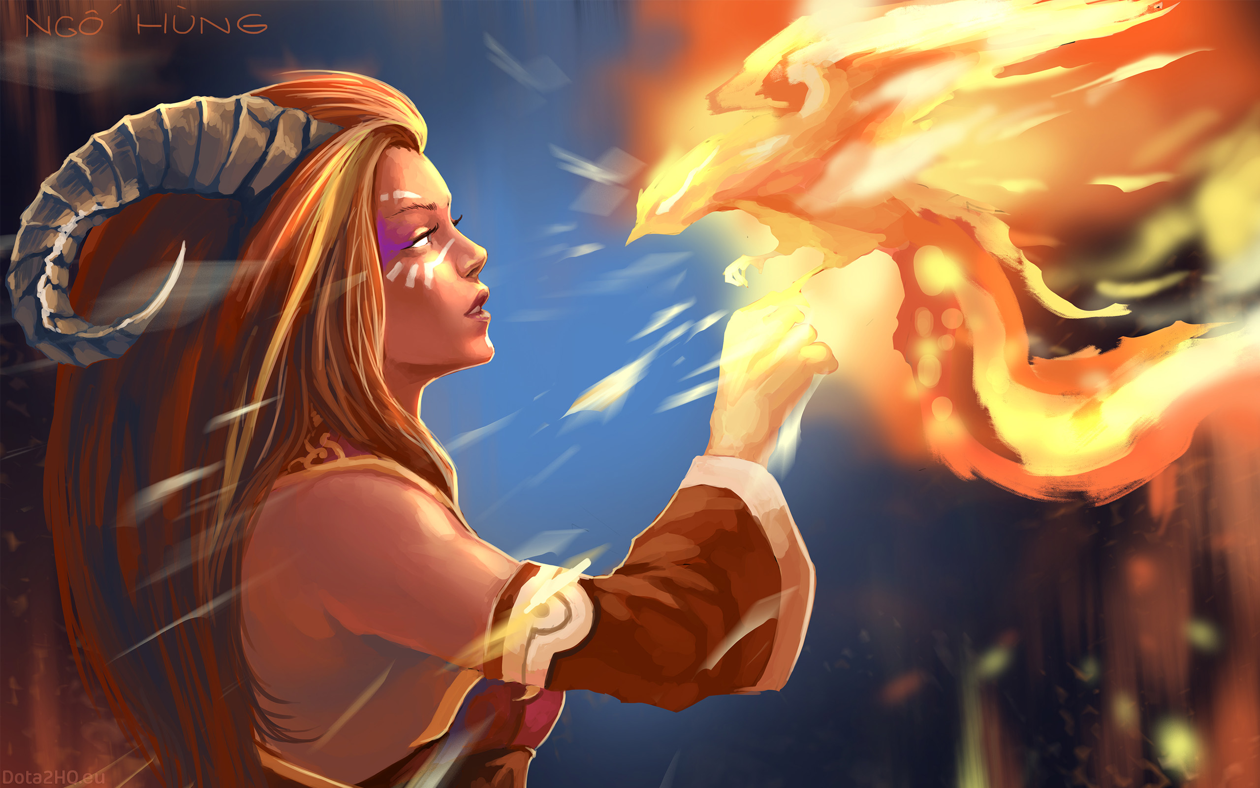 Detail Lina Dota 2 Wallpaper Nomer 51