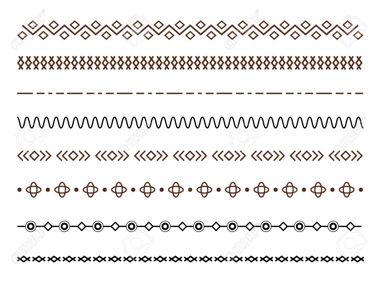 Detail Line Border Nomer 23