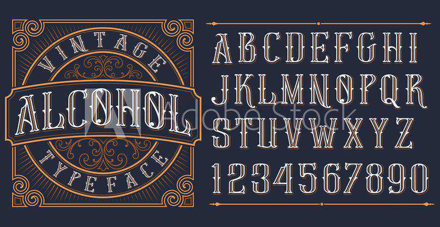 Detail Line Logo Font Nomer 37