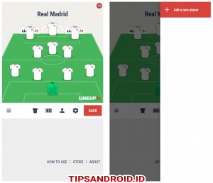 Detail Line Up Sepak Bola Tanpa Nama Nomer 27