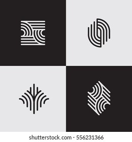 Detail Lines Logo Nomer 4