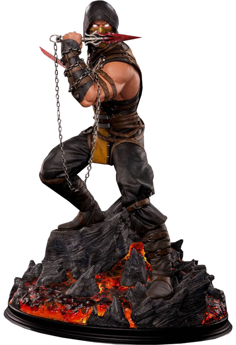 Detail Mortal Kombat X Scorpion Statue Nomer 12