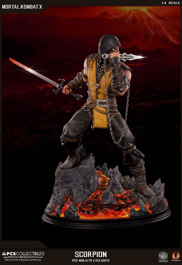 Detail Mortal Kombat X Scorpion Statue Nomer 14