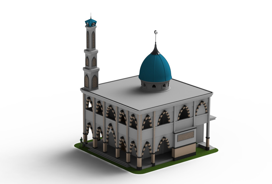 Detail Mosque 3d Png Nomer 35