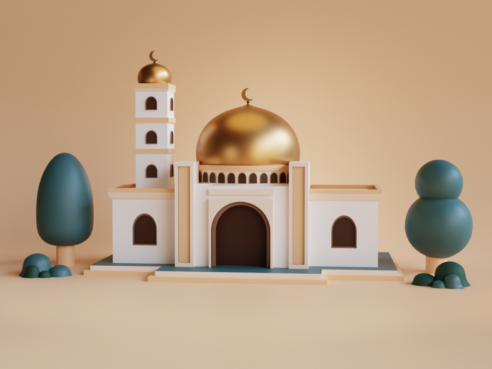 Detail Mosque 3d Png Nomer 40