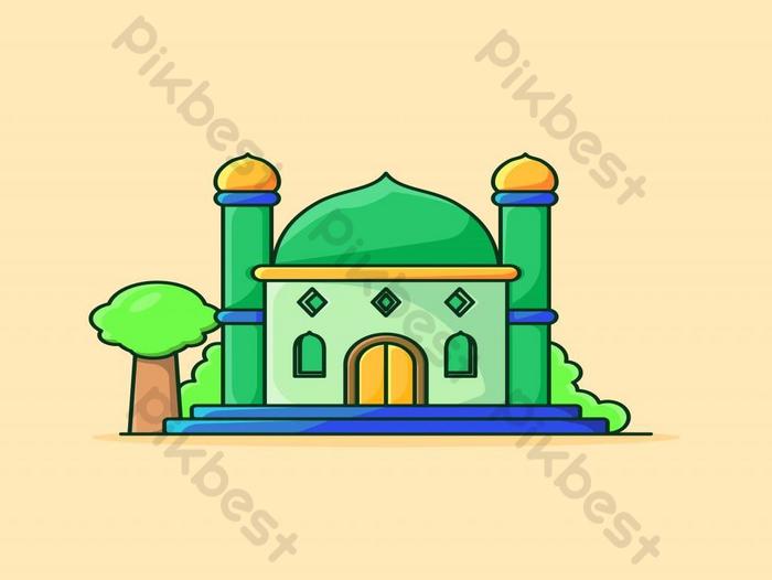 Detail Mosque Cartoon Png Nomer 51