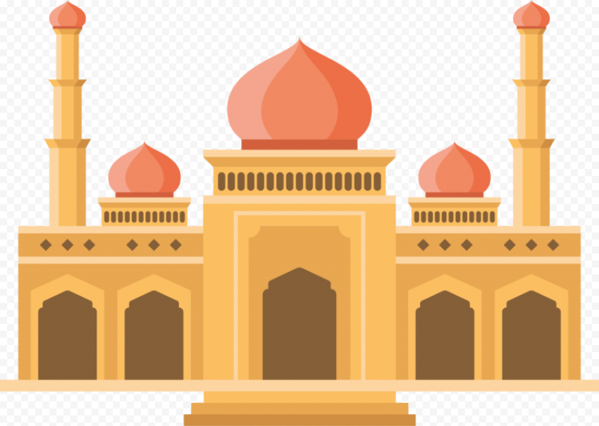 Detail Mosque Cartoon Vector Nomer 24