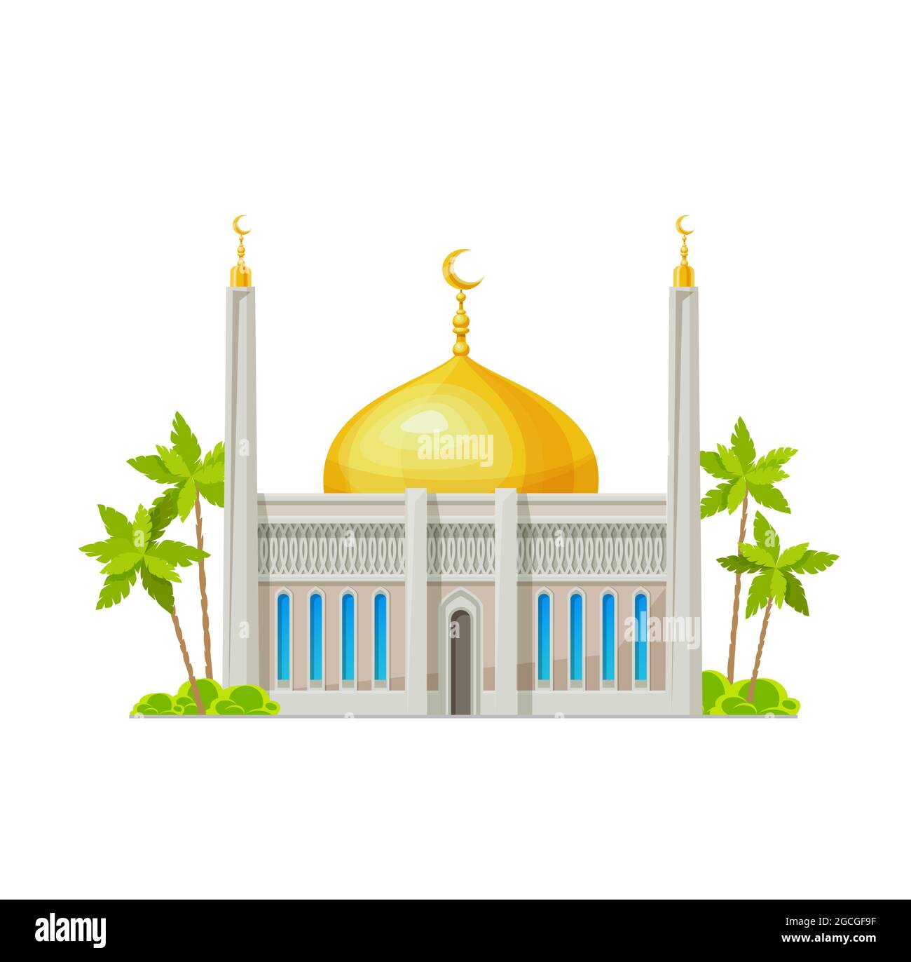 Detail Mosque Cartoon Vector Nomer 43