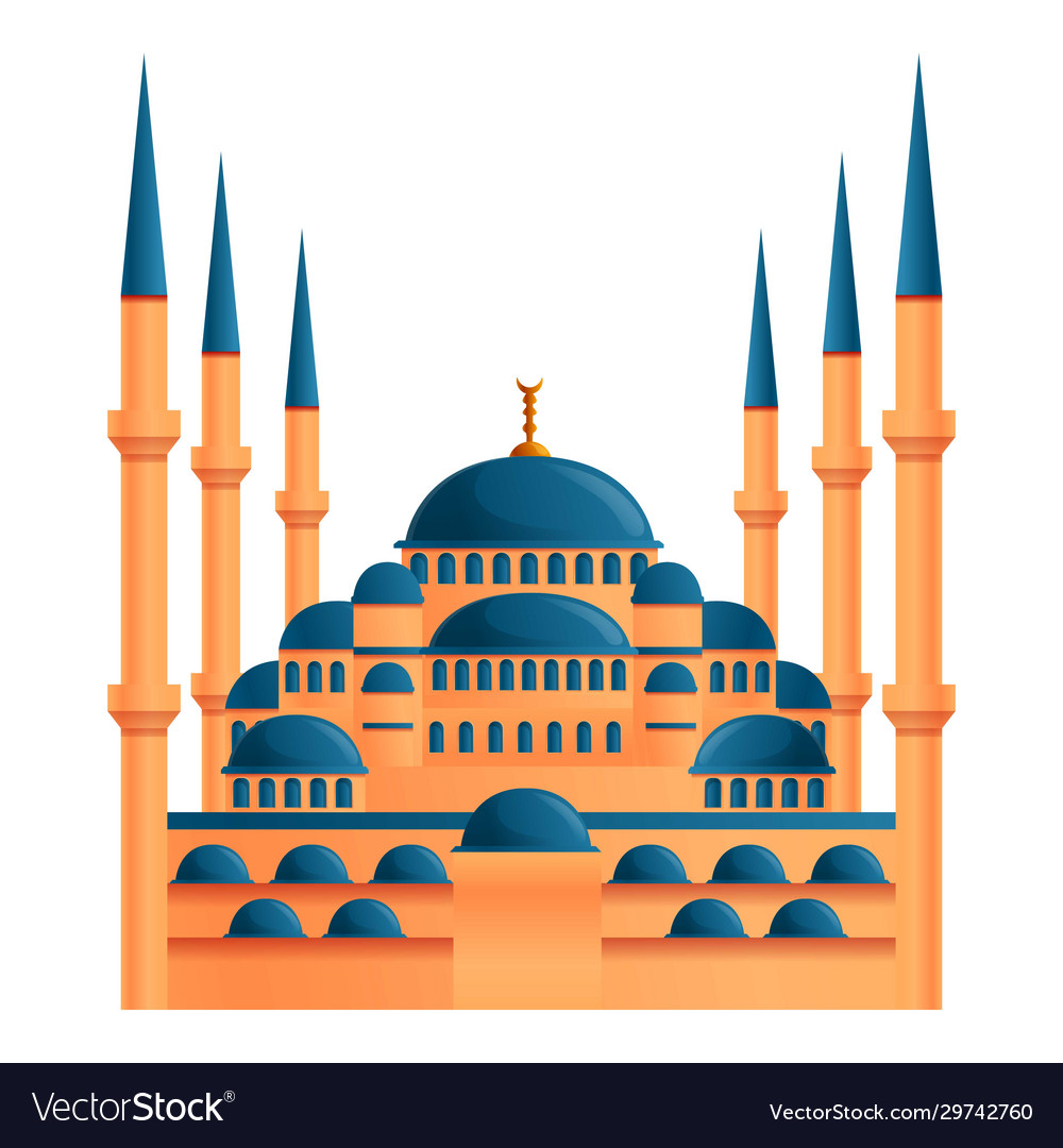 Detail Mosque Cartoon Vector Nomer 45