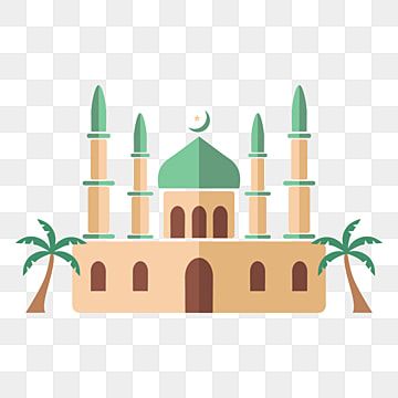 Detail Mosque Cartoon Vector Nomer 46