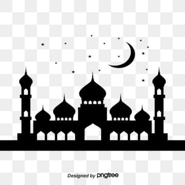 Detail Mosque Clipart Black And White Nomer 42