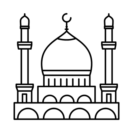 Detail Mosque Clipart Black And White Nomer 4