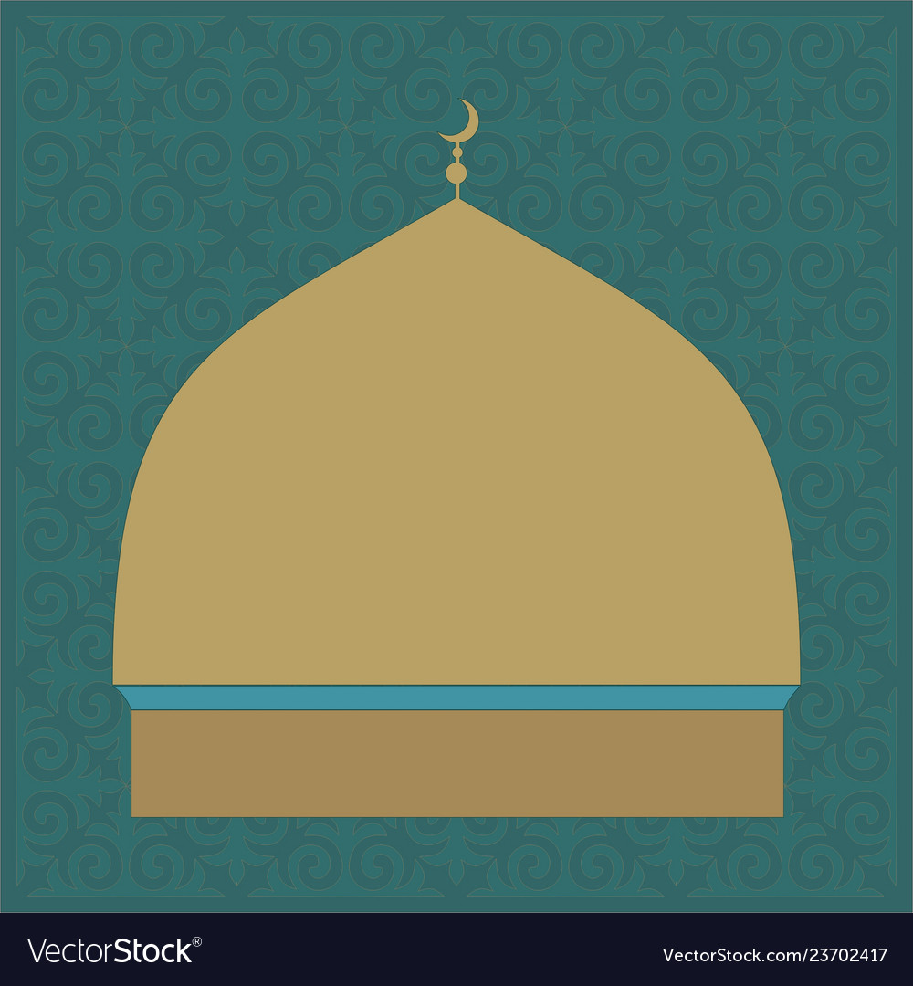 Detail Mosque Dome Vector Nomer 11