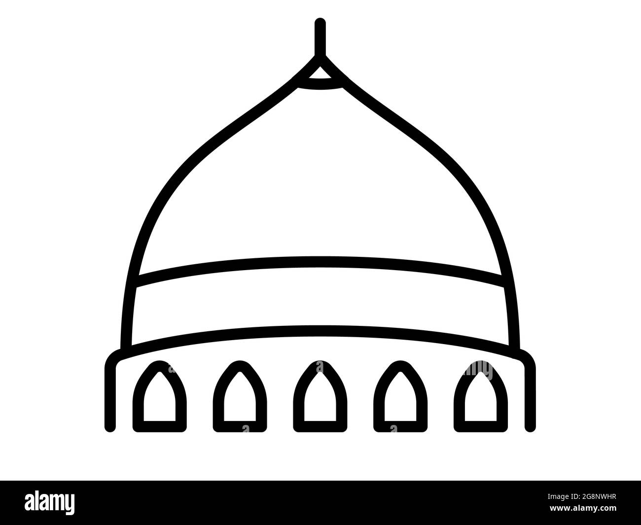 Detail Mosque Dome Vector Nomer 34