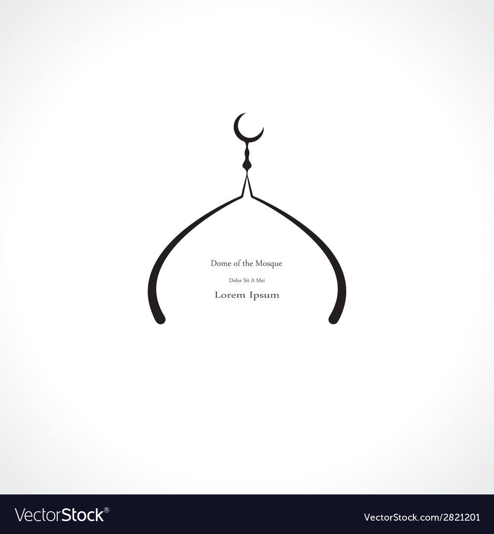 Detail Mosque Dome Vector Nomer 6