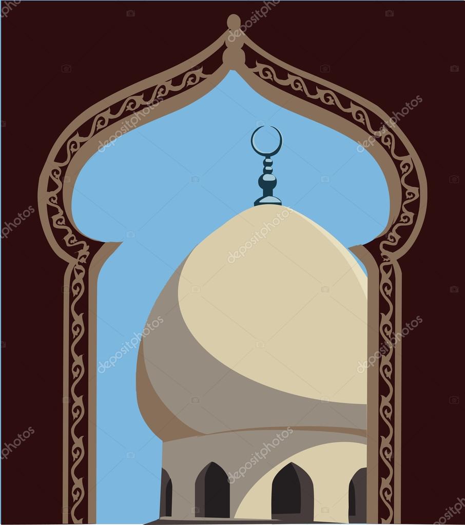 Detail Mosque Dome Vector Nomer 56