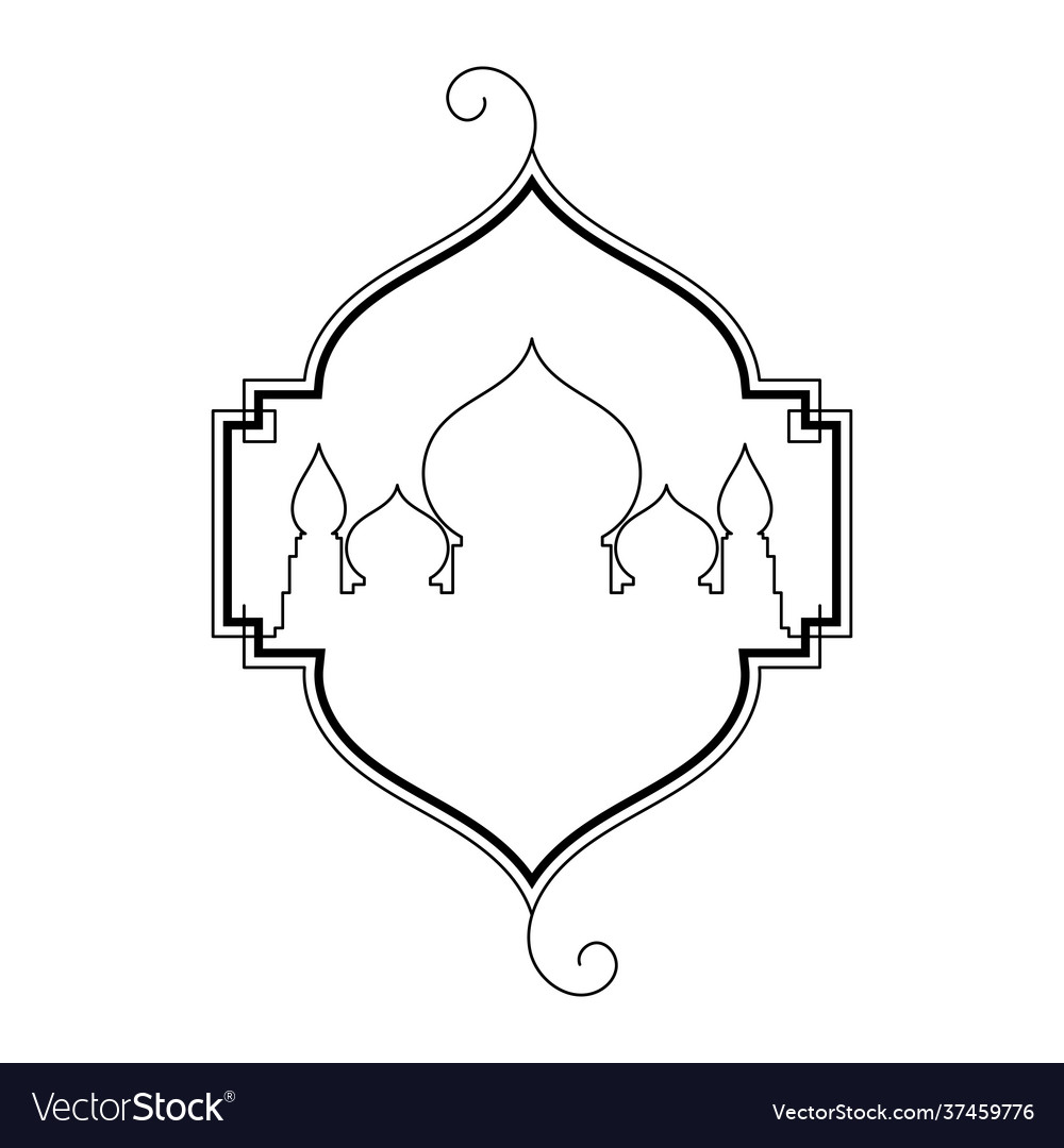 Detail Mosque Frame Nomer 33