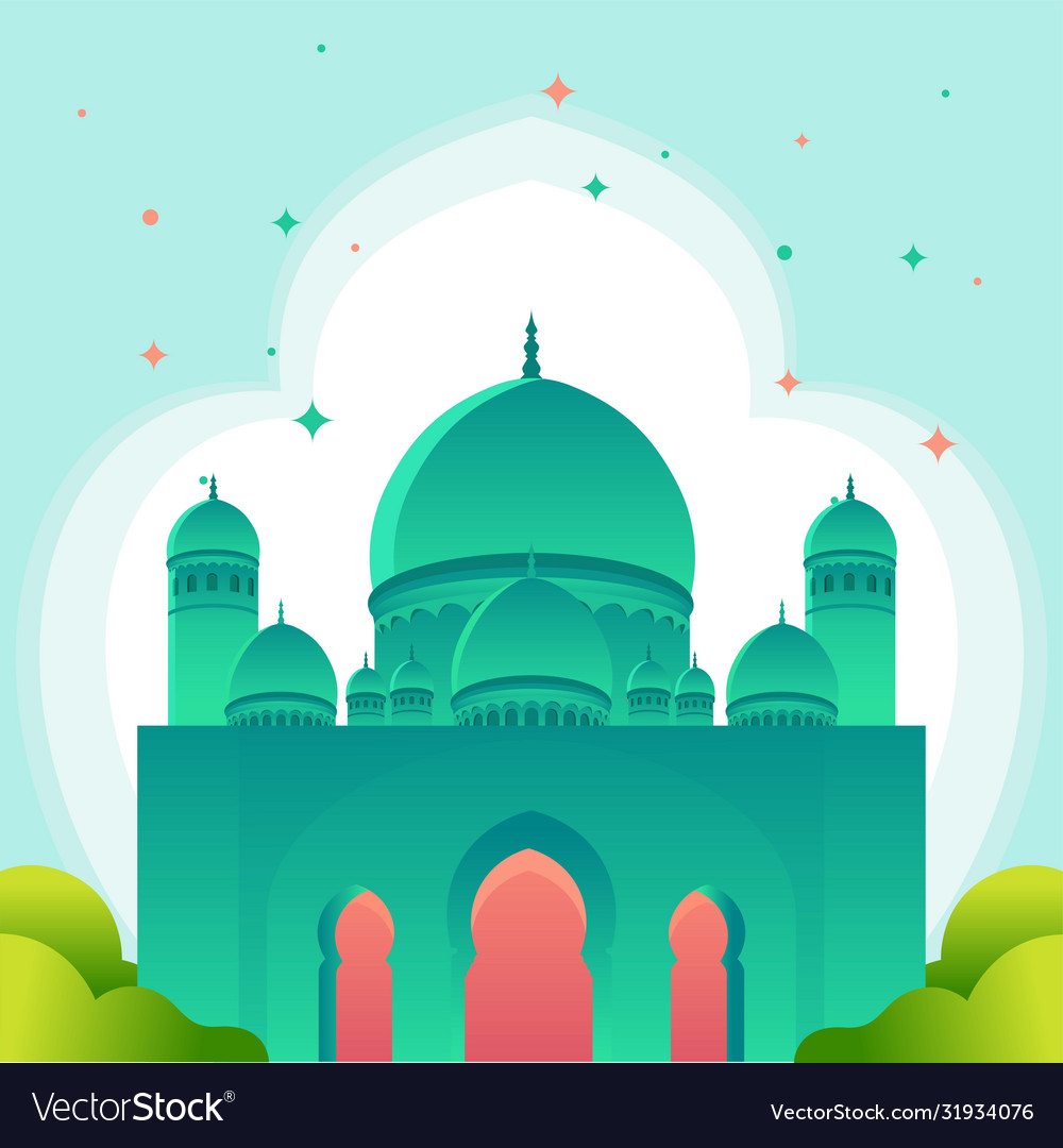 Detail Mosque Free Vector Nomer 39