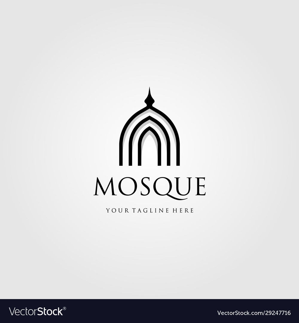 Detail Mosque Logo Vector Nomer 24