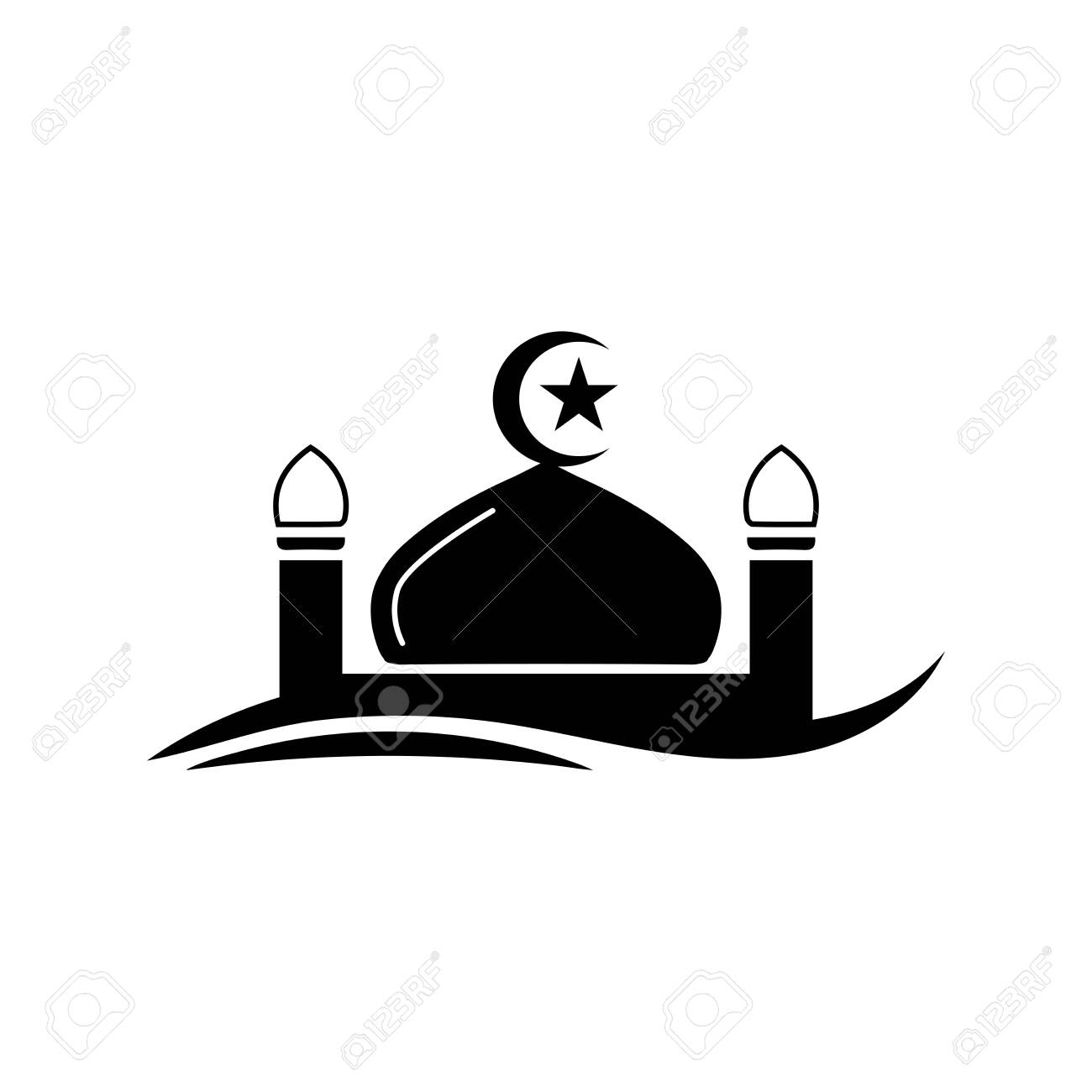 Detail Mosque Logo Vector Nomer 25