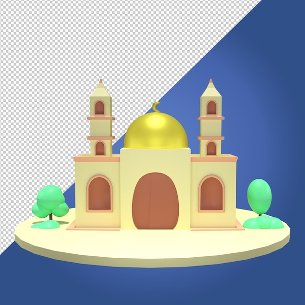 Detail Mosque Psd Nomer 23