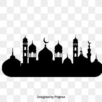 Detail Mosque Silhouette Vector Nomer 12