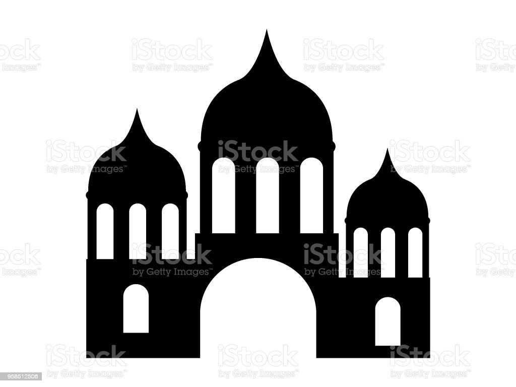 Detail Mosque Silhouette Vector Nomer 21