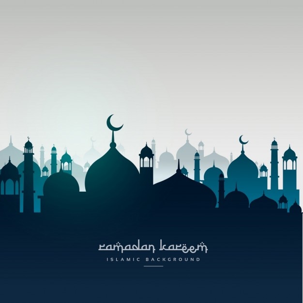 Detail Mosque Silhouette Vector Nomer 27