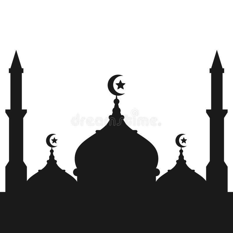 Detail Mosque Silhouette Vector Nomer 36