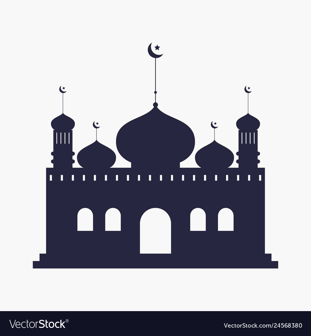 Detail Mosque Silhouette Vector Nomer 39