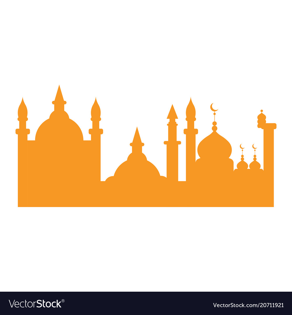 Detail Mosque Silhouette Vector Nomer 42