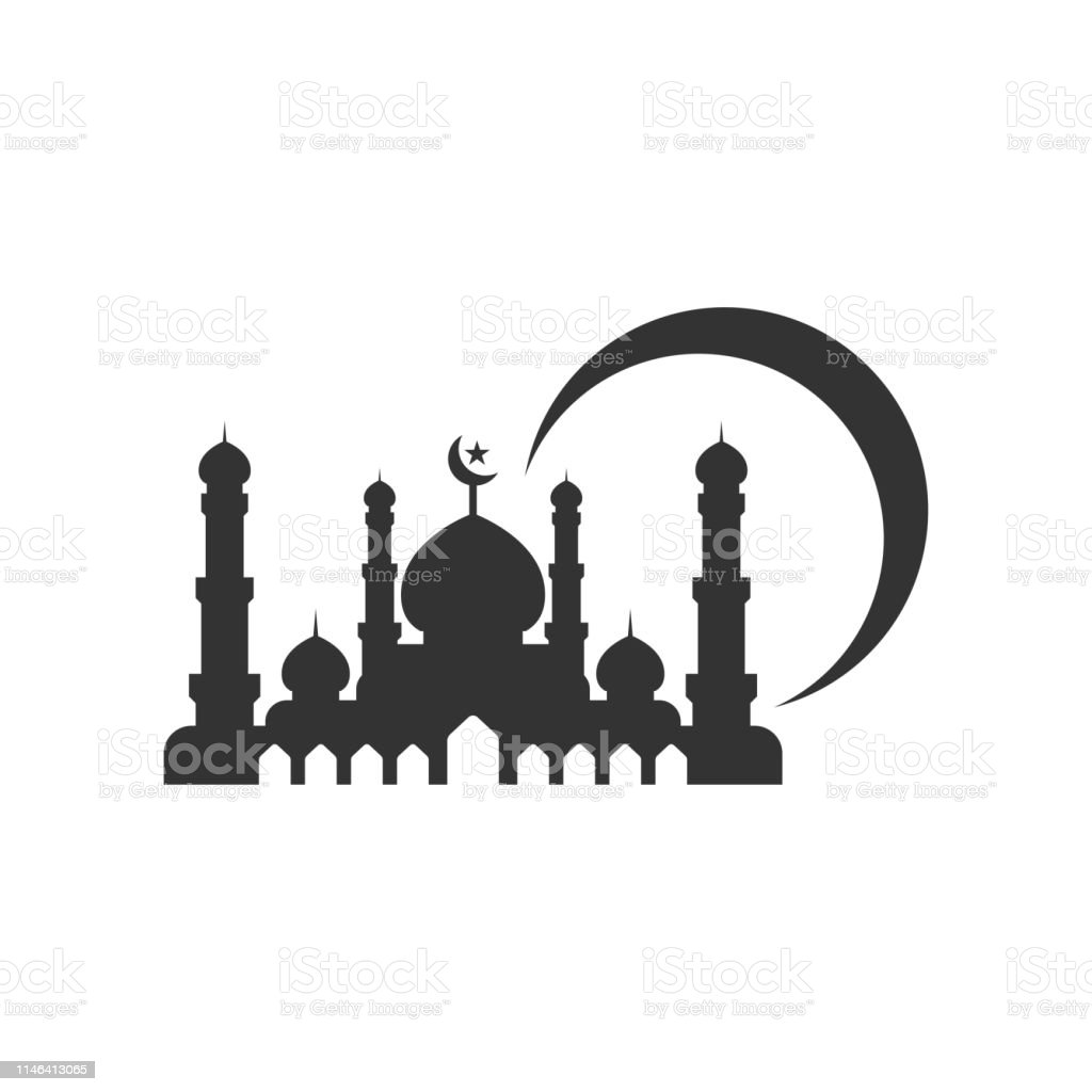 Detail Mosque Silhouette Vector Nomer 48