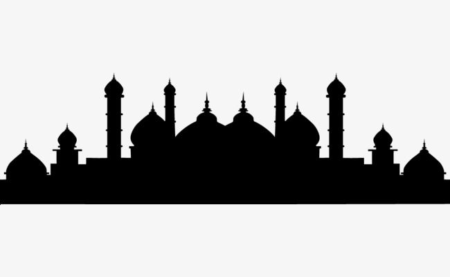 Detail Mosque Silhouette Vector Nomer 9