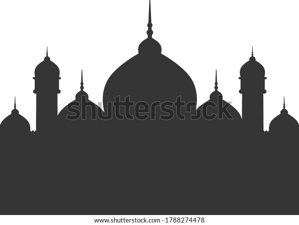 Detail Mosque Silhouette Vector Png Nomer 22