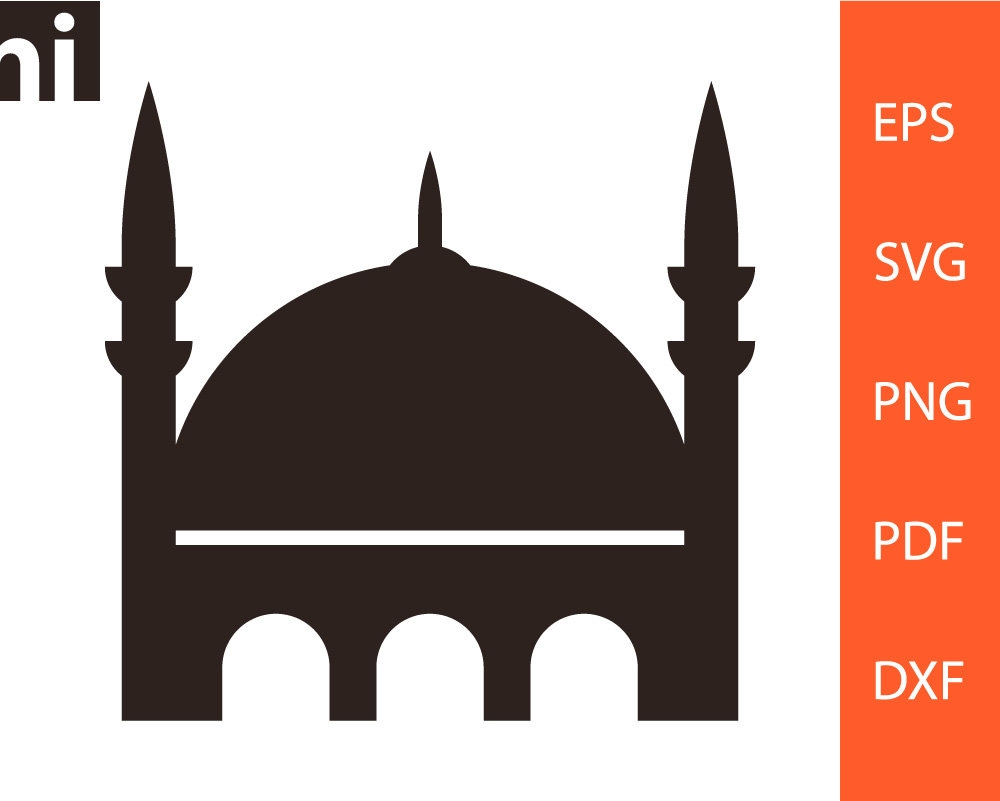 Detail Mosque Silhouette Vector Png Nomer 40