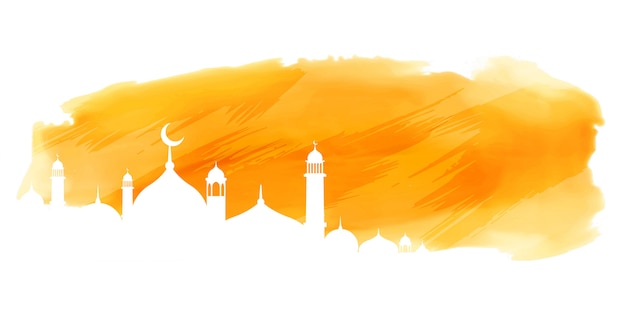 Detail Mosque Vector Background Nomer 30