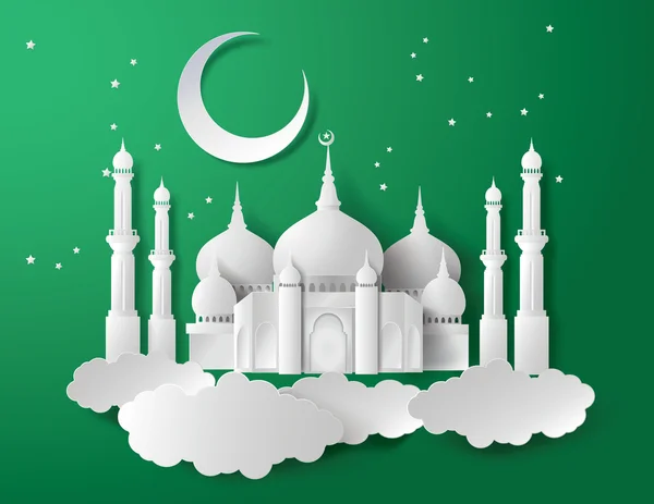 Detail Mosque Vector Background Nomer 42