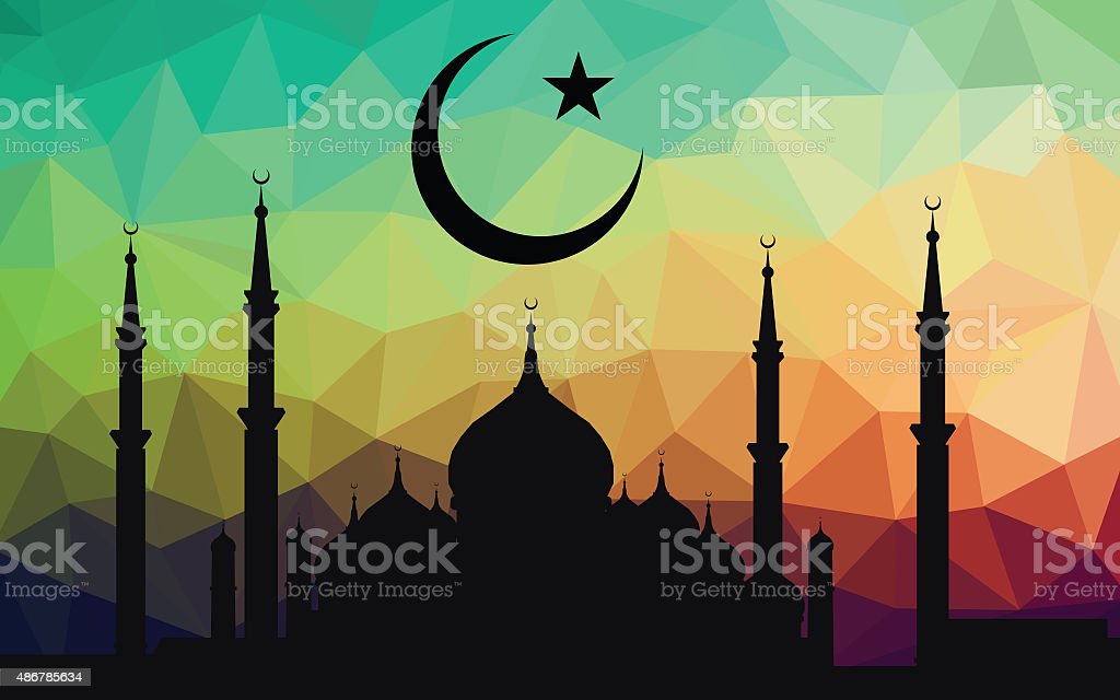 Detail Mosque Vector Background Nomer 44