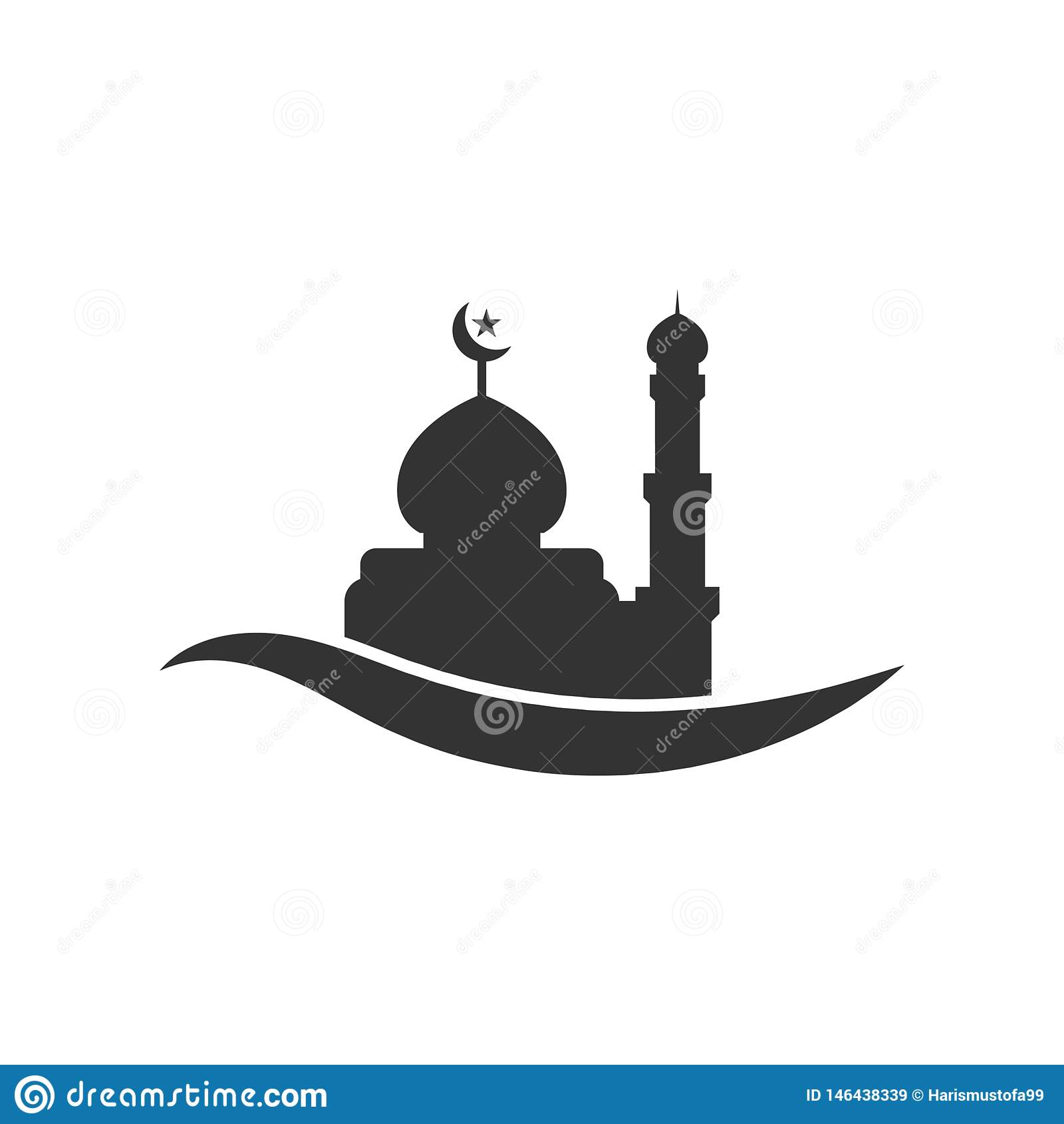 Detail Mosque Vector Background Nomer 55
