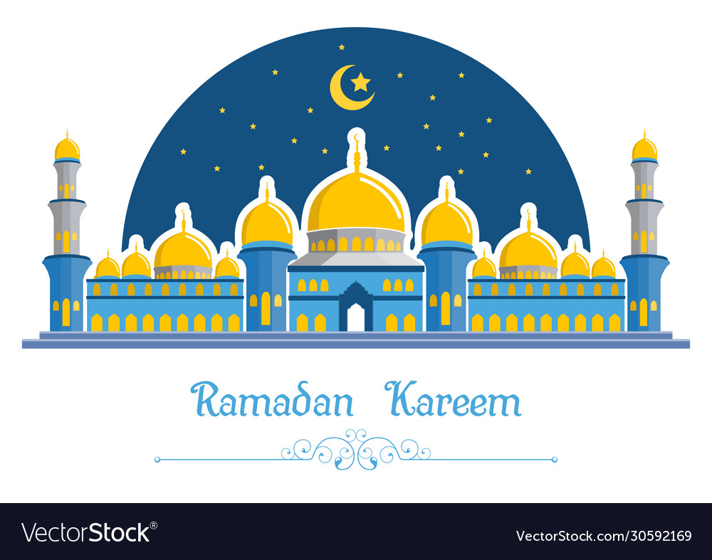 Detail Mosque Vector Background Nomer 58