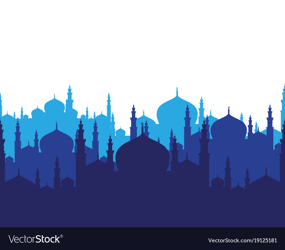 Detail Mosque Vector Design Nomer 11