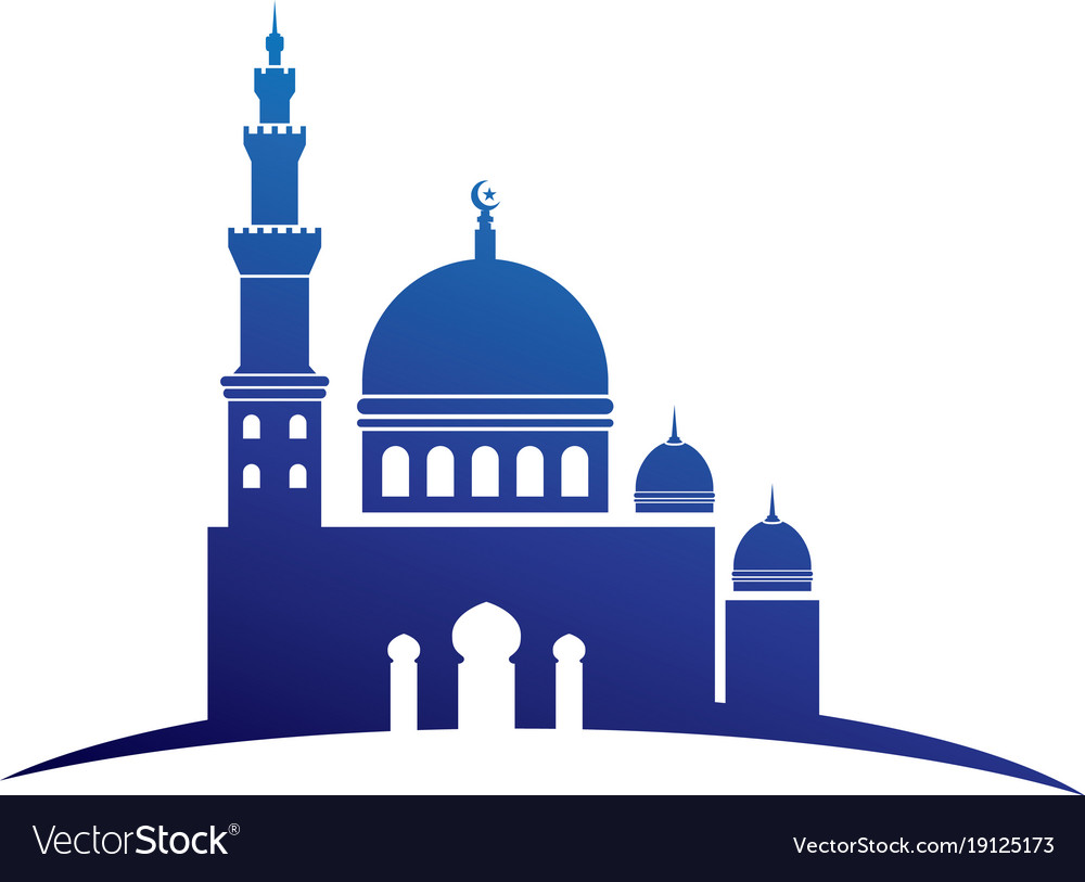 Detail Mosque Vector Design Nomer 12
