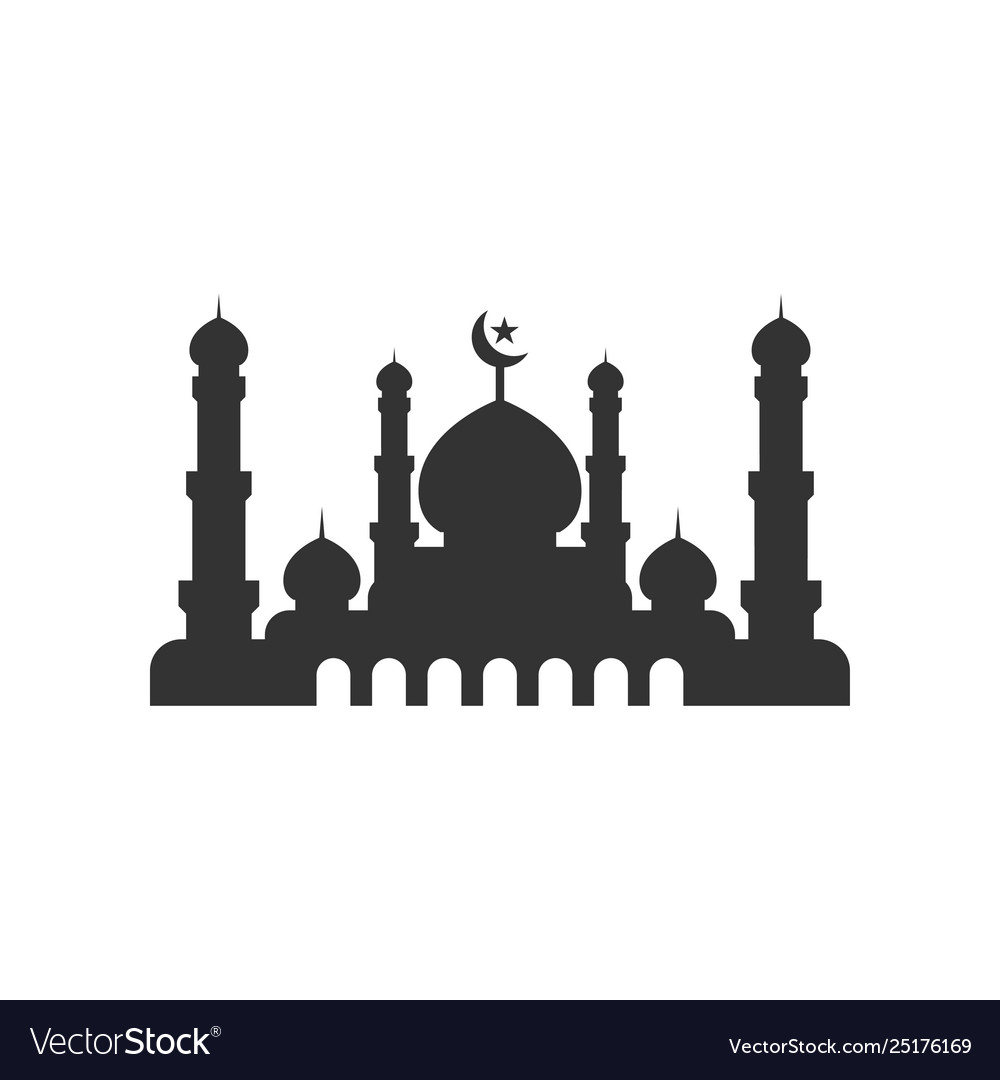 Detail Mosque Vector Design Nomer 23