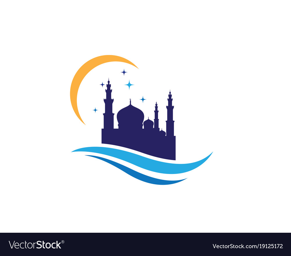 Detail Mosque Vector Design Nomer 37