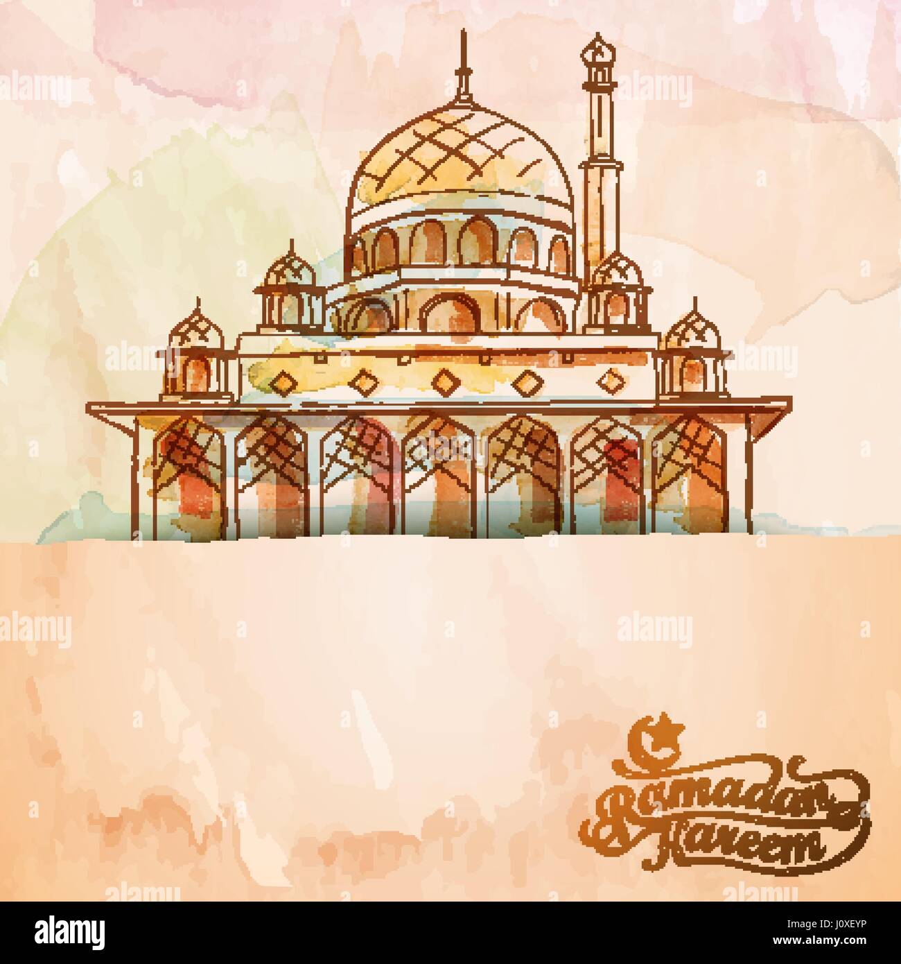 Detail Mosque Vector Design Nomer 39