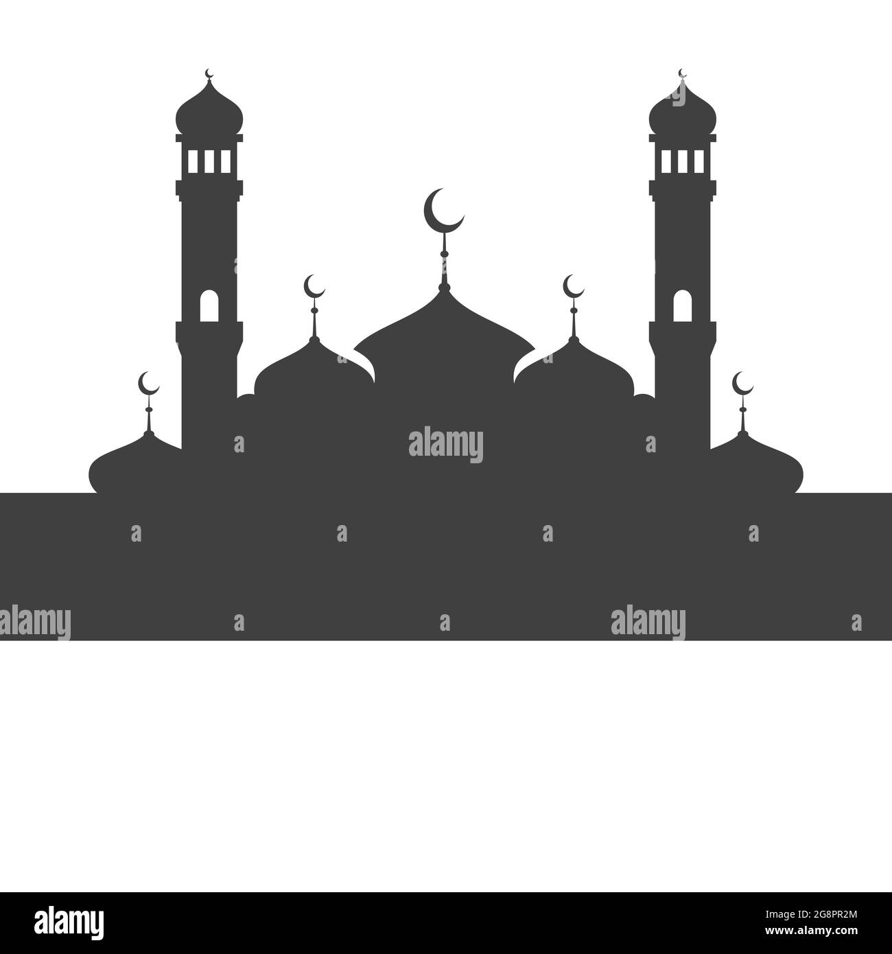 Detail Mosque Vector Design Nomer 43