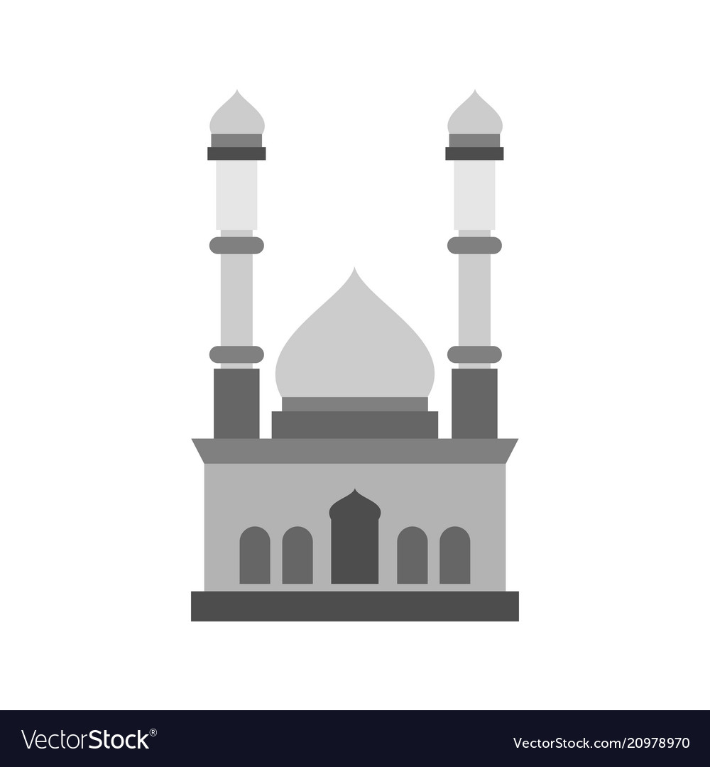 Detail Mosque Vector Design Nomer 45