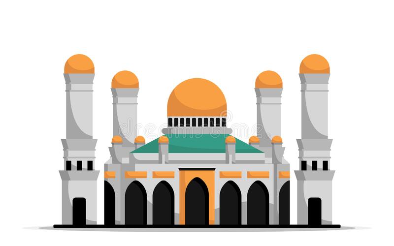 Detail Mosque Vector Design Nomer 47